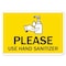 Signmission Safety Sign, OSHA Notice, 10" Height, Rigid Plastic, Please Use Sanitizer OS-NS-P-1014-25586 - alternate 1